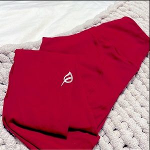 P’tula red yoga pants size XS